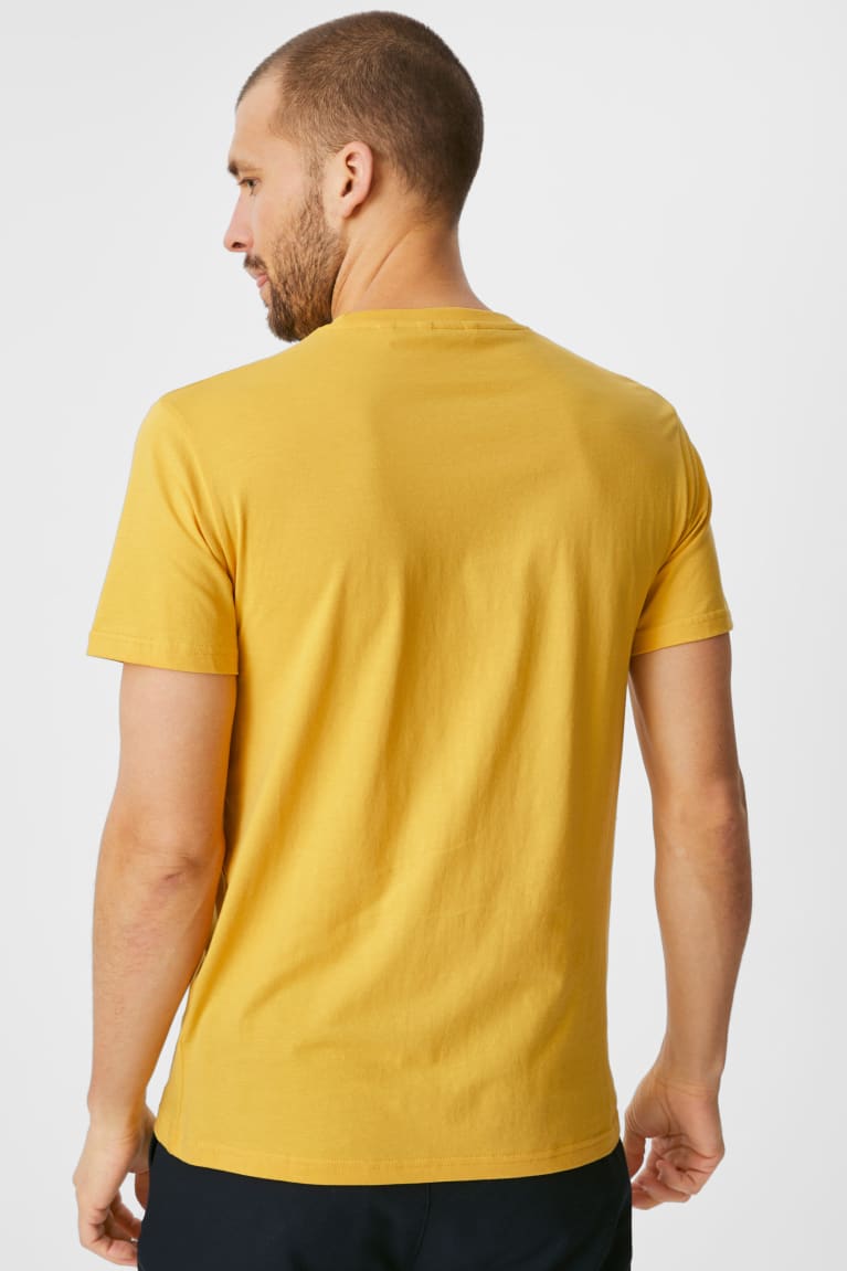 Camiseta C&A Organic Algodon Amarillo | KXYSDI-984