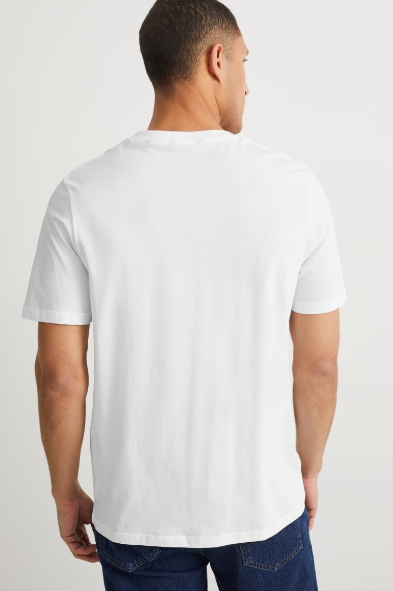 Camiseta C&A Organic Algodon Blancas | REBTNH-287