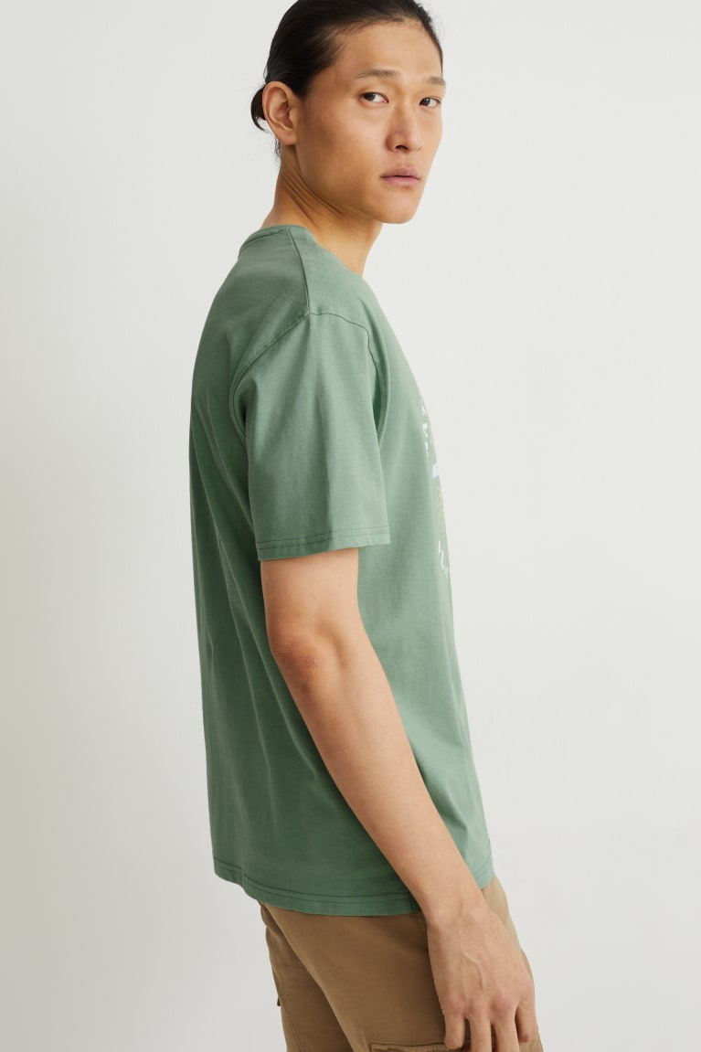 Camiseta C&A Organic Algodon Cradle To Cradle Certified® Gold Verde | EWSYCZ-854