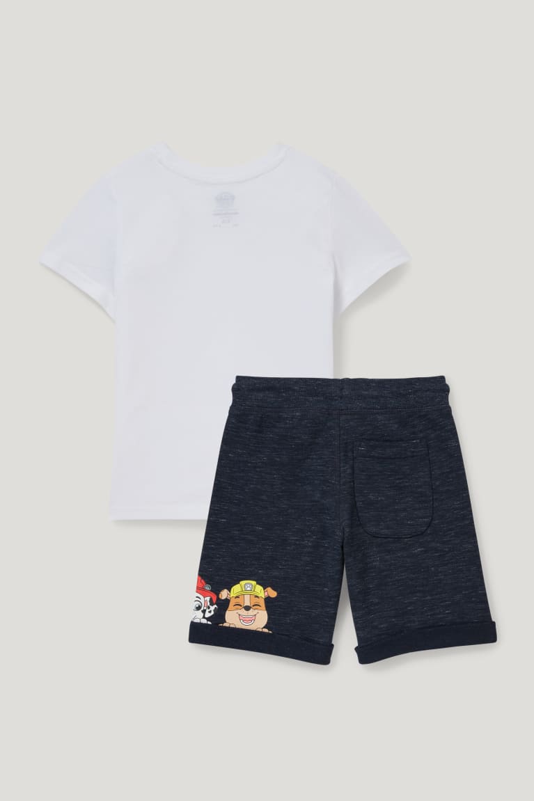 Camiseta C&A Paw Patrol Set Sleeve And Sweat 2 Piece Blancas | YBNWCK-639