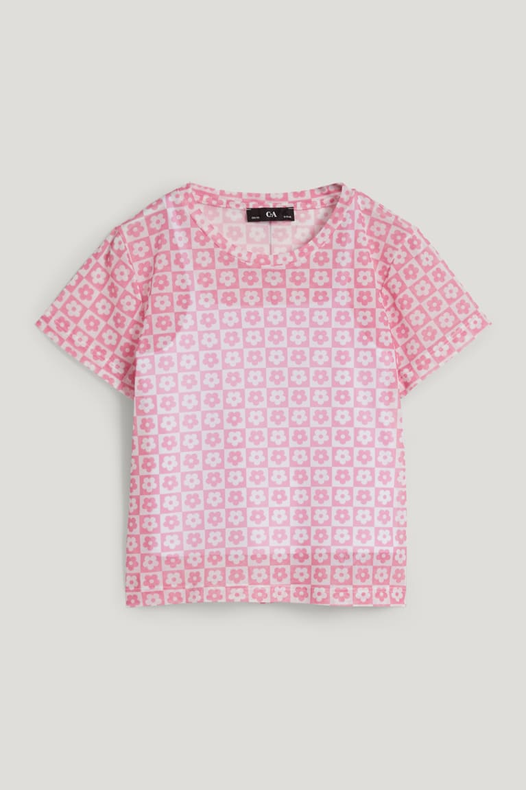 Camiseta C&A Set Of Rosas | QUKMXH-842