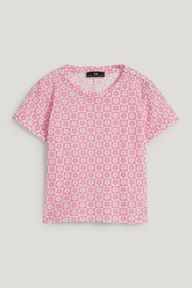 Camiseta C&A Set Of Rosas | QUKMXH-842