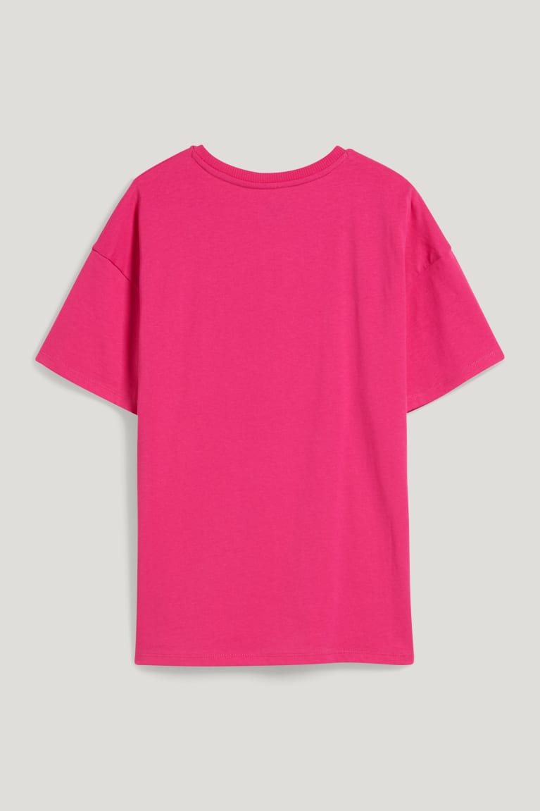 Camiseta C&A Sleeve Rosas | SNGTOX-143