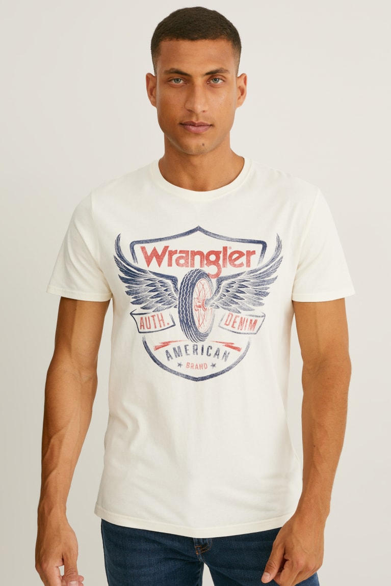 Camiseta C&A Wrangler Blancas | YOZFEQ-786