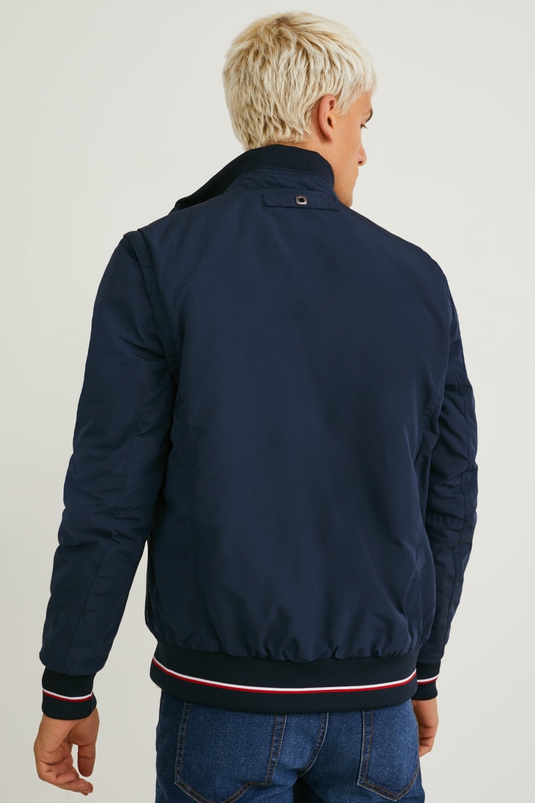 Chaquetas C&A 2-in-1 Bomber Azules Oscuro | ORFHVZ-216