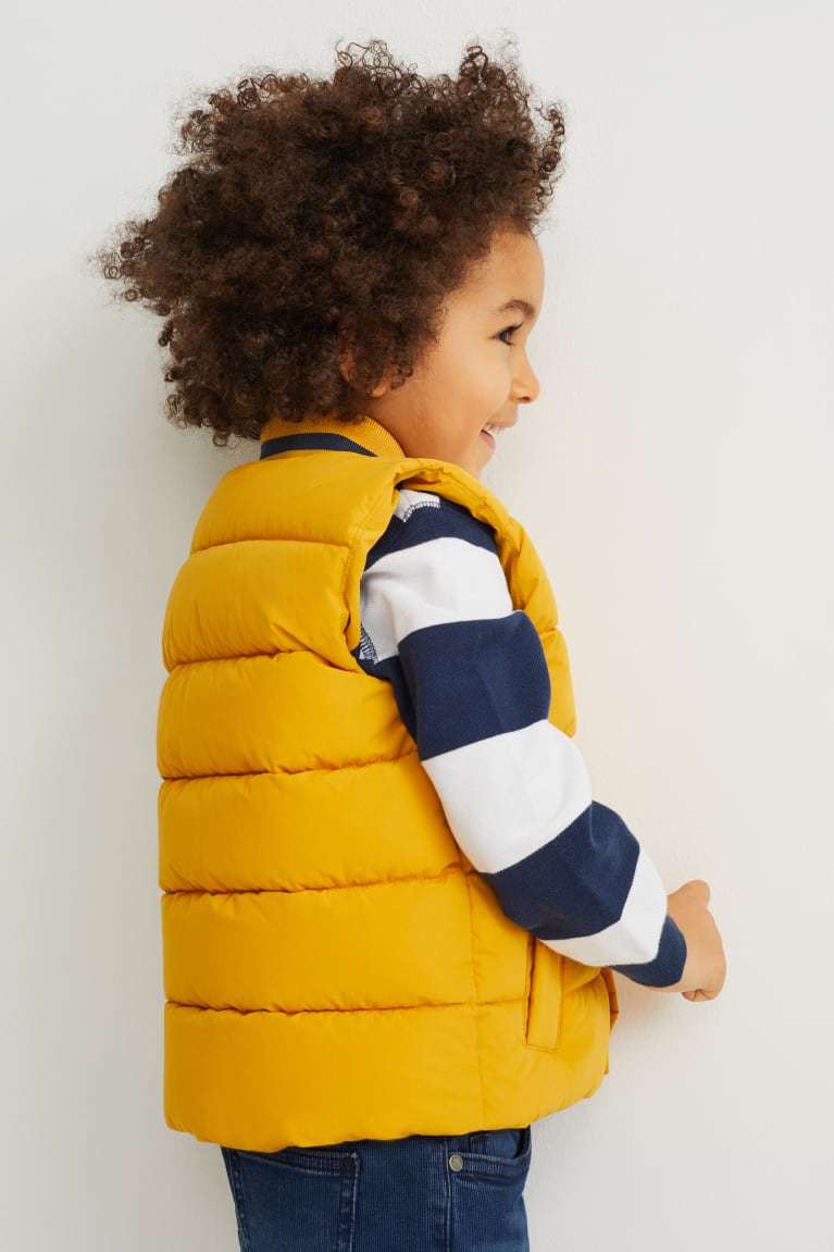 Chaquetas C&A Acolchado Gilet Recycled Amarillo | PVMAIU-651