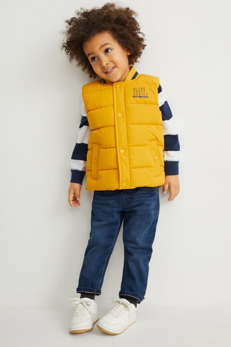 Chaquetas C&A Acolchado Gilet Recycled Amarillo | PVMAIU-651