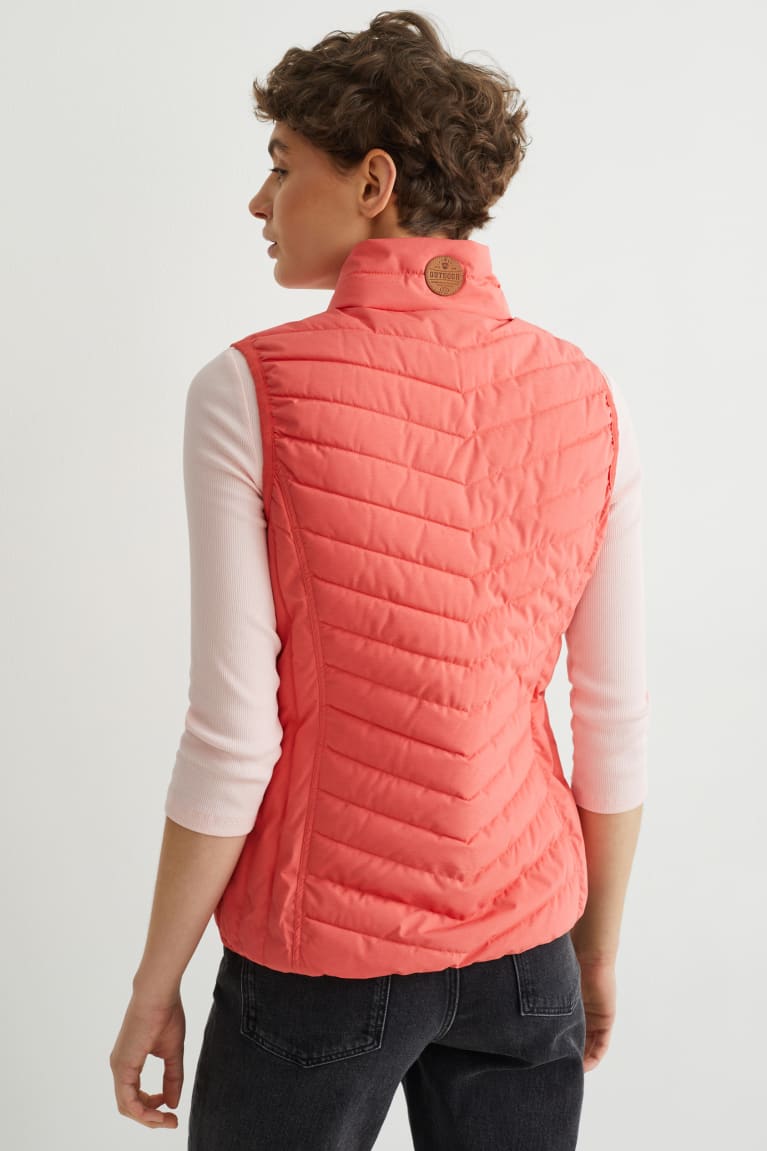 Chaquetas C&A Acolchado Gilet Rosas | JFHZUP-839