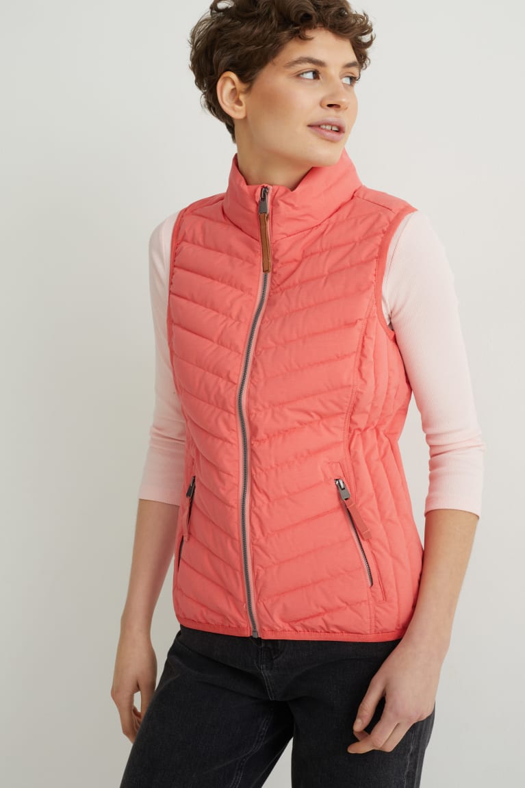 Chaquetas C&A Acolchado Gilet Rosas | JFHZUP-839