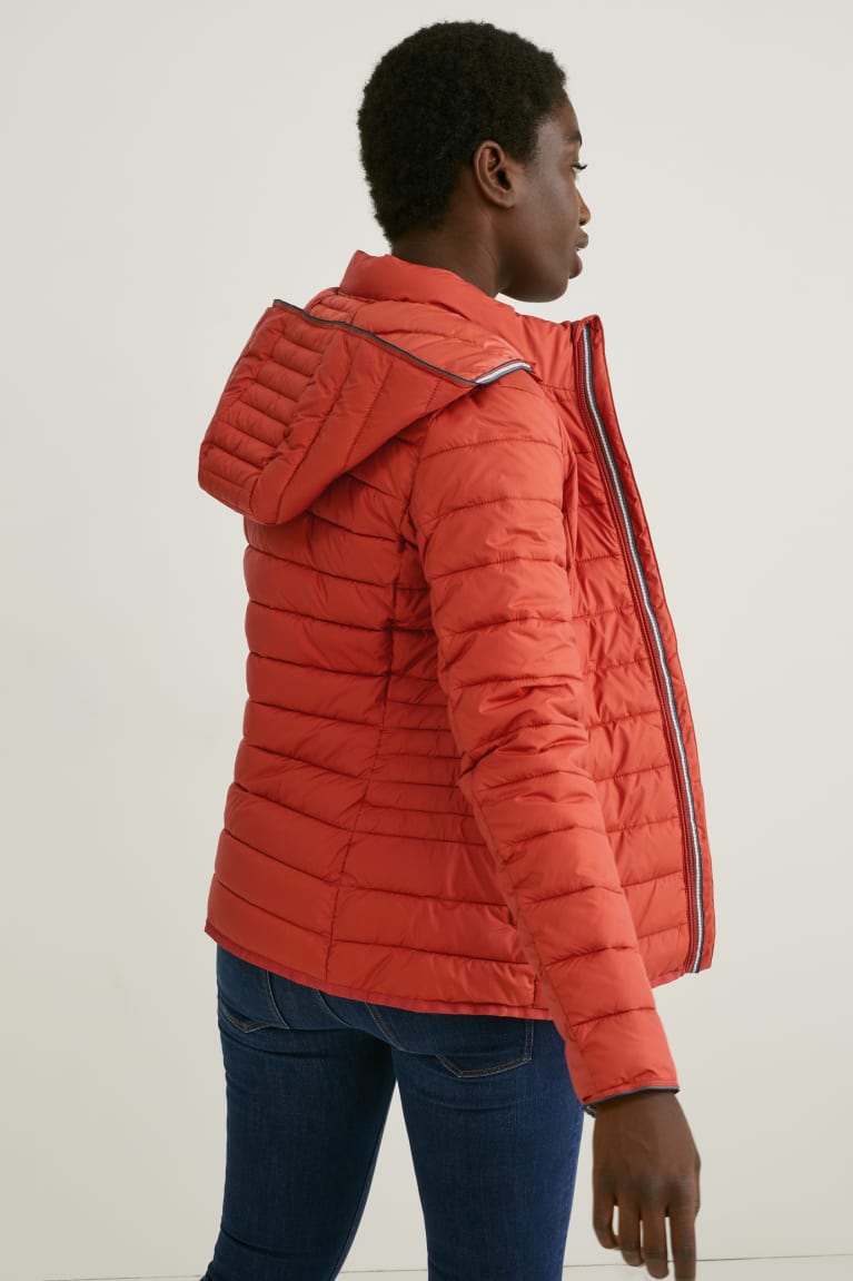 Chaquetas C&A Acolchado With Hood Bionic-finish®eco Rojas | GTOUCN-285