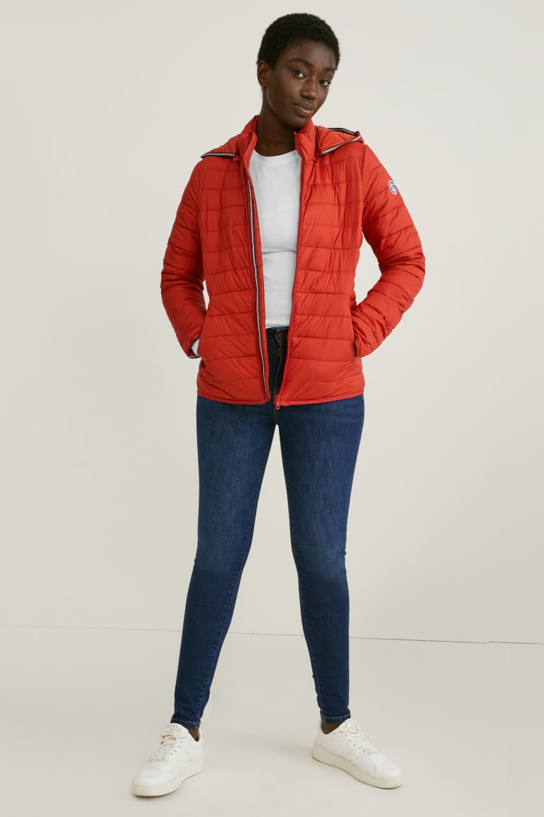 Chaquetas C&A Acolchado With Hood Bionic-finish®eco Rojas | GTOUCN-285