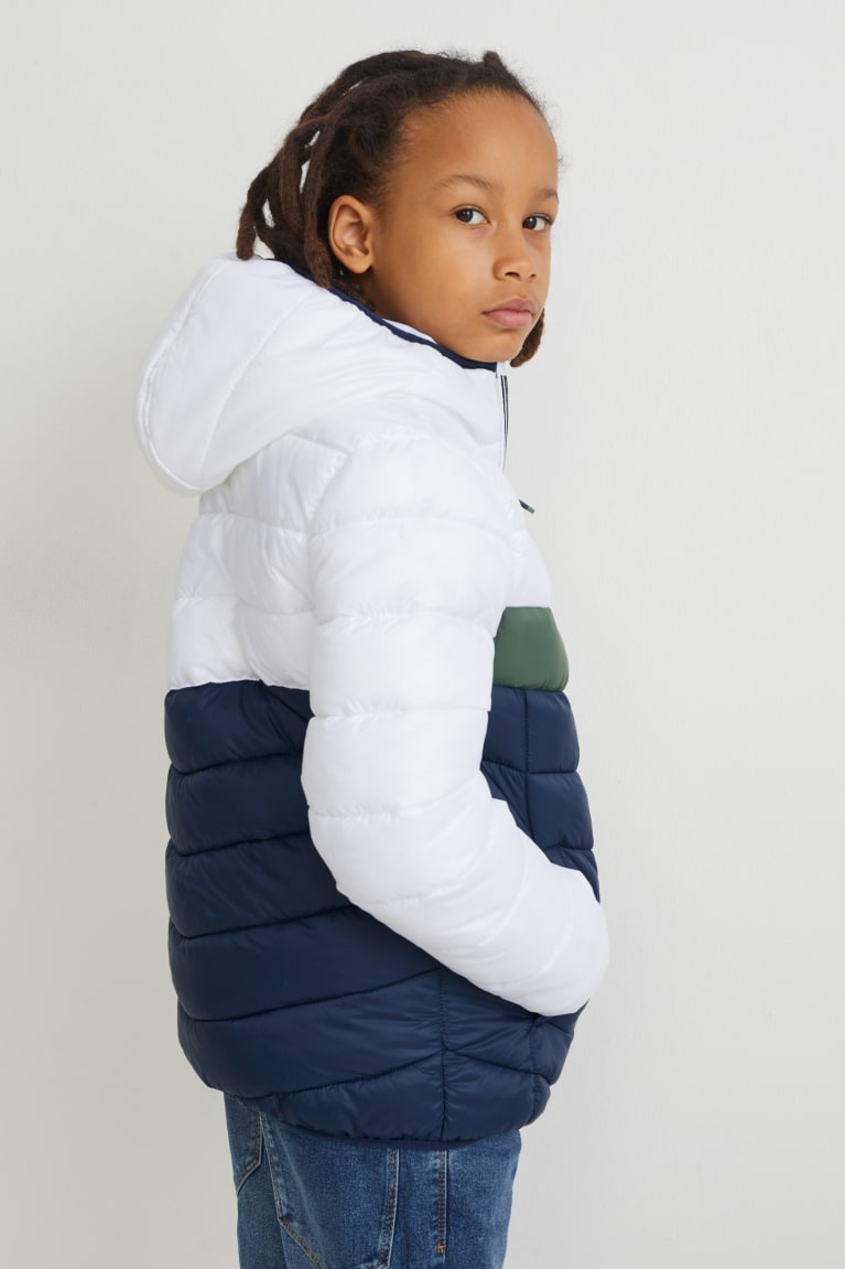 Chaquetas C&A Acolchado With Hood Recycled Blancas | OVGLAS-980