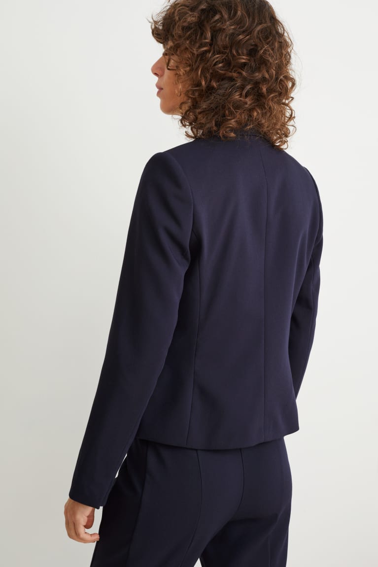 Chaquetas C&A Business Fitted Recycled Azules Oscuro | ZIHLXK-791