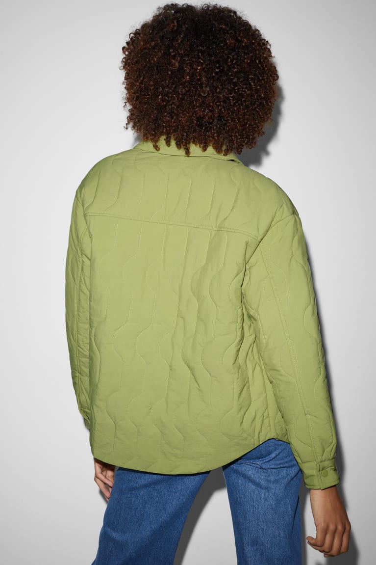 Chaquetas C&A Clockhouse Acolchado Verde Claro | NAZTQH-523