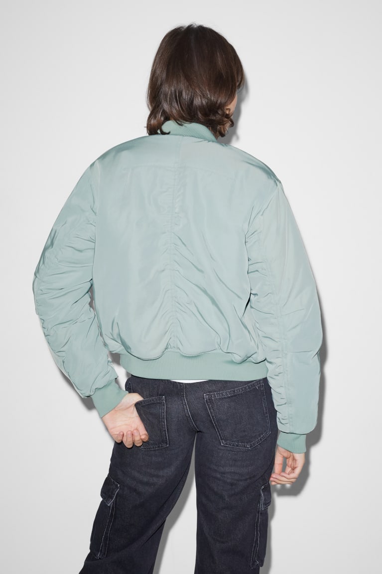 Chaquetas C&A Clockhouse Bomber Verde Menta Verde | ISQRZV-612