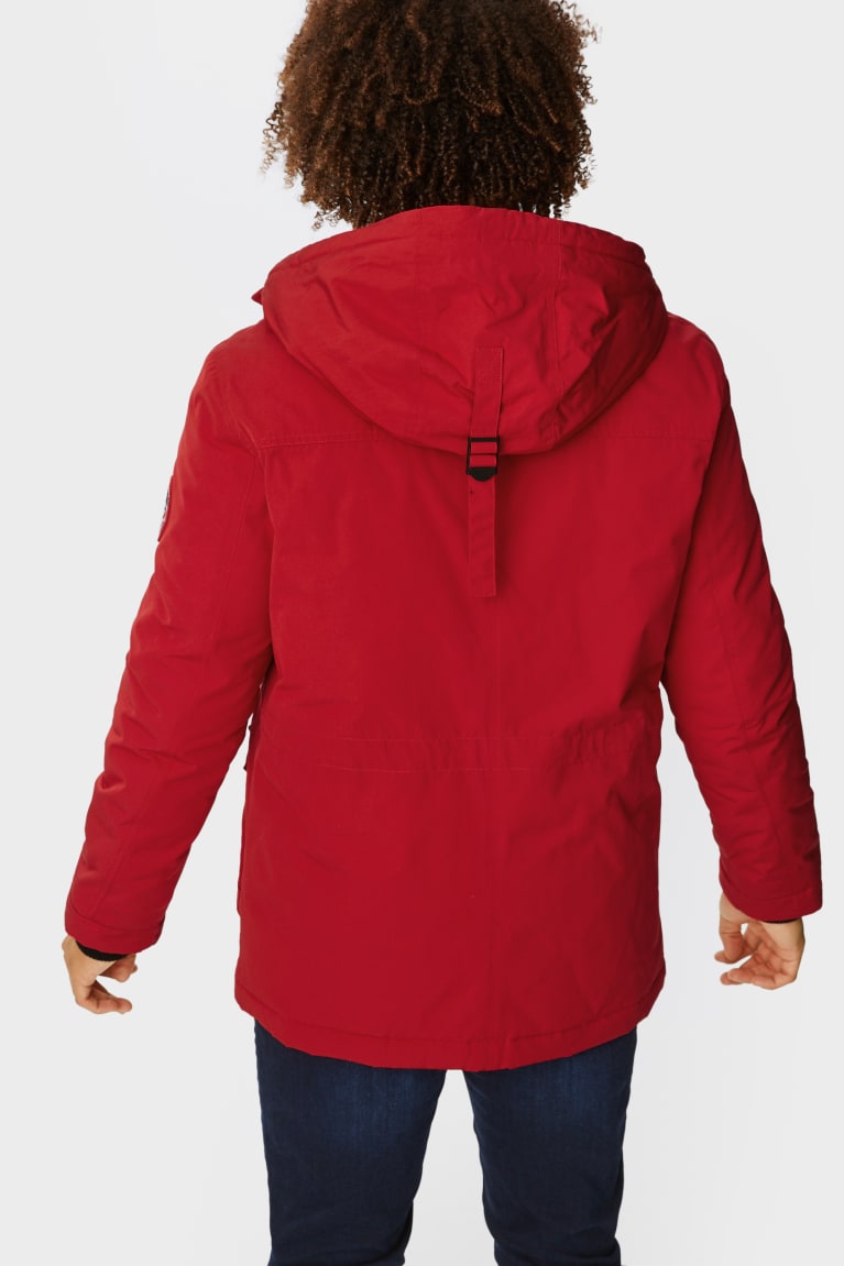 Chaquetas C&A Clockhouse Parka With Hood Recycled Rojas | IXKTMC-471