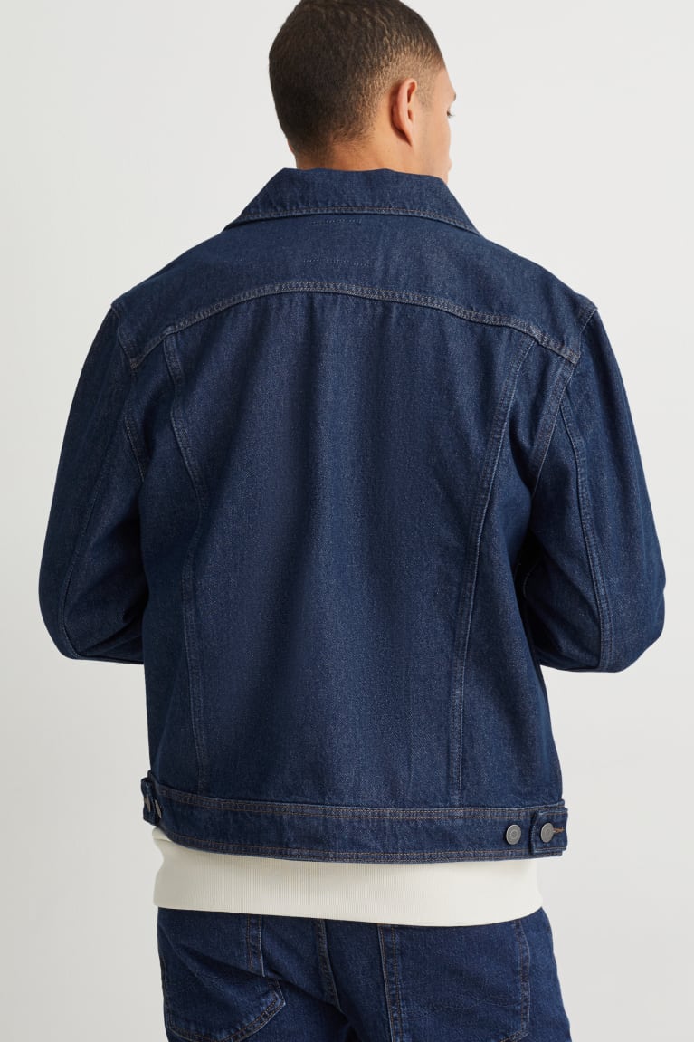 Chaquetas C&A Denim Azules Azules Oscuro | TJCLQA-305