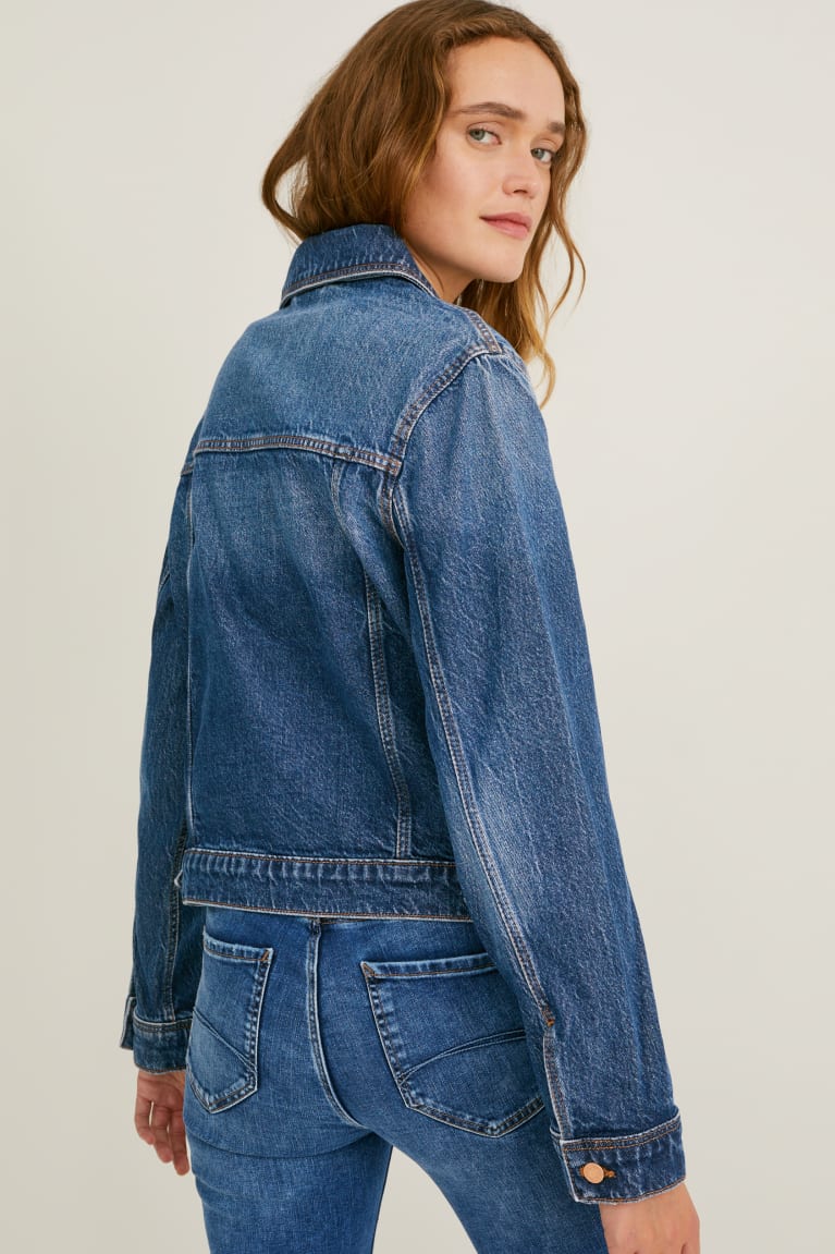 Chaquetas C&A Denim Lycra® Recycled Azules | ICQMRN-249