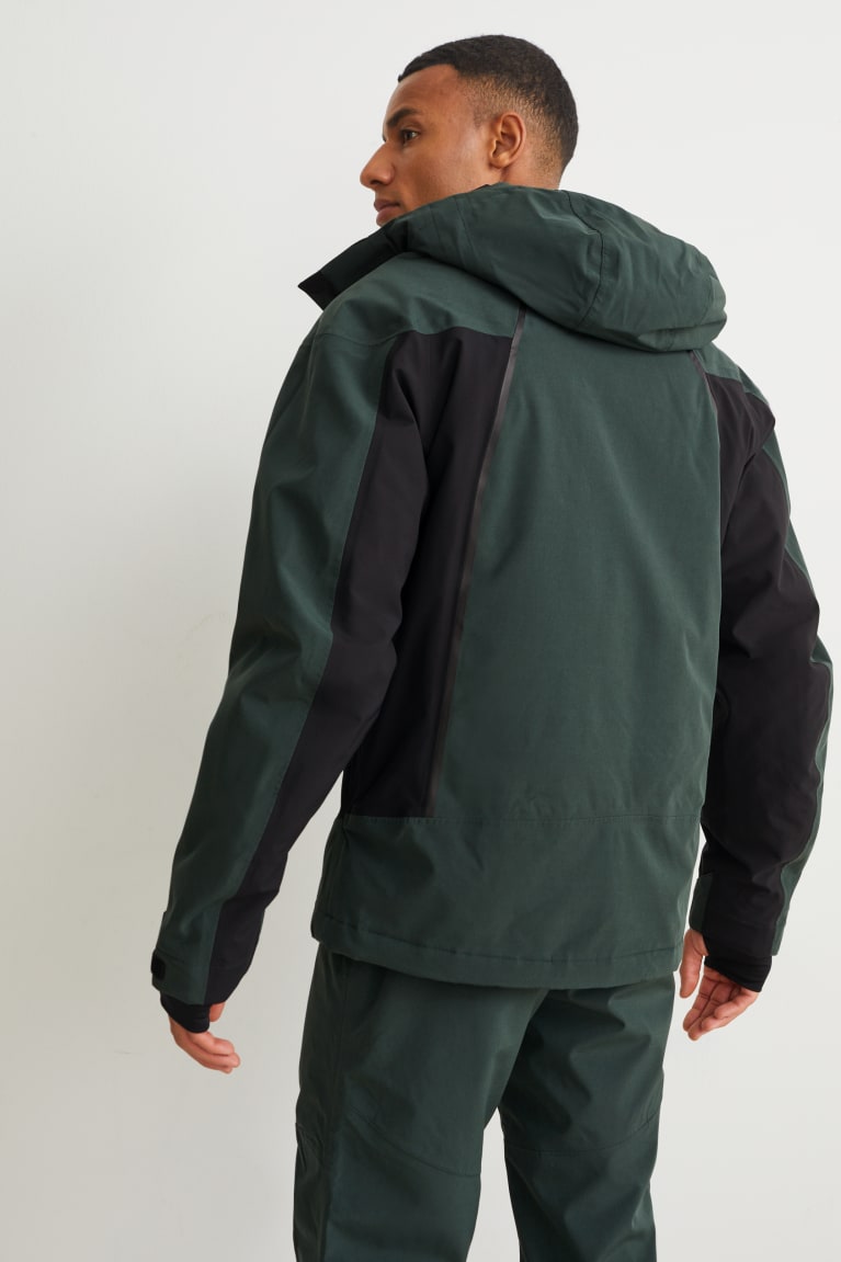 Chaquetas C&A Ski With Hood Bionic-finish®eco Verde Oscuro | DHAFPL-063