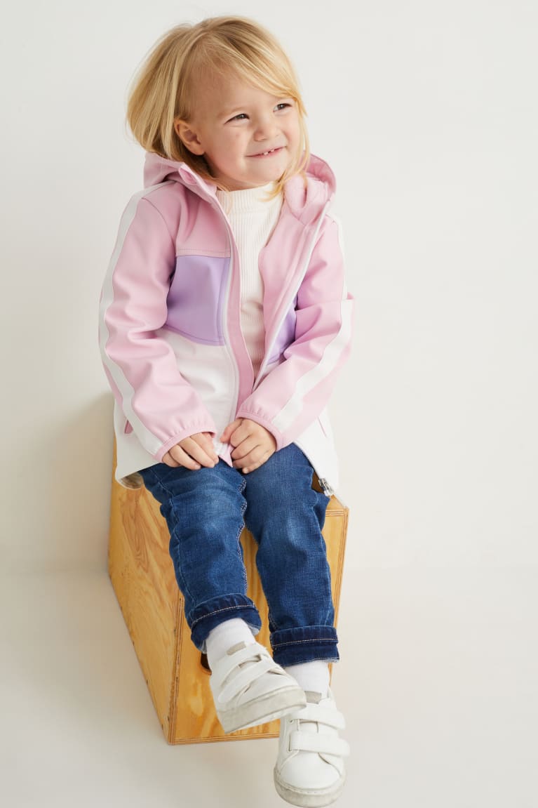 Chaquetas C&A Softshell With Hood Rosas | DSTWBY-438