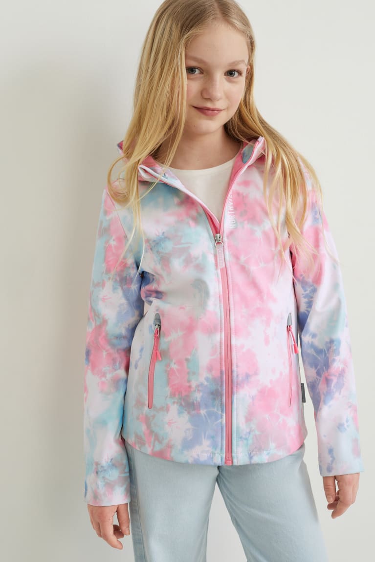 Chaquetas C&A Softshell With Hood Rosas | SNEZQB-196