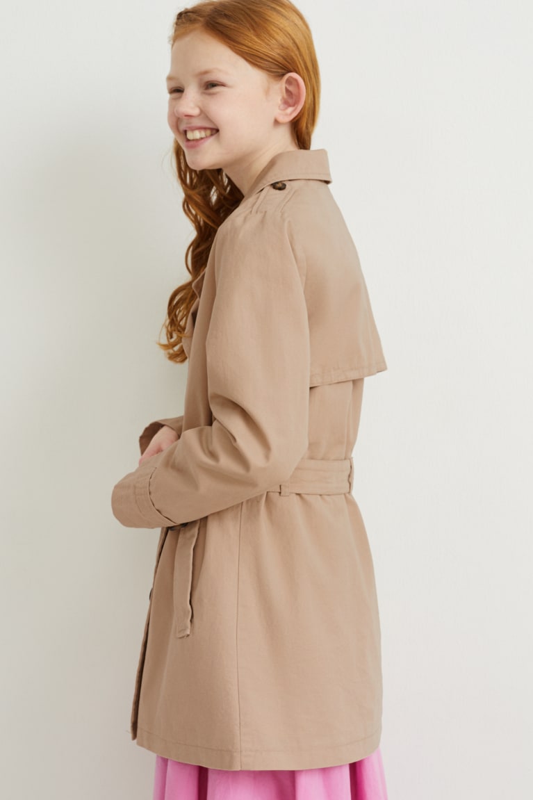 Chaquetas C&A Trench Beige | WFZITB-975