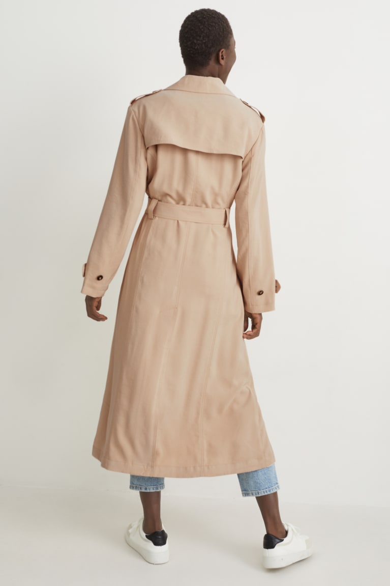 Chaquetas C&A Trench With Lenzing™ Ecovero™ Beige | LECHRX-401