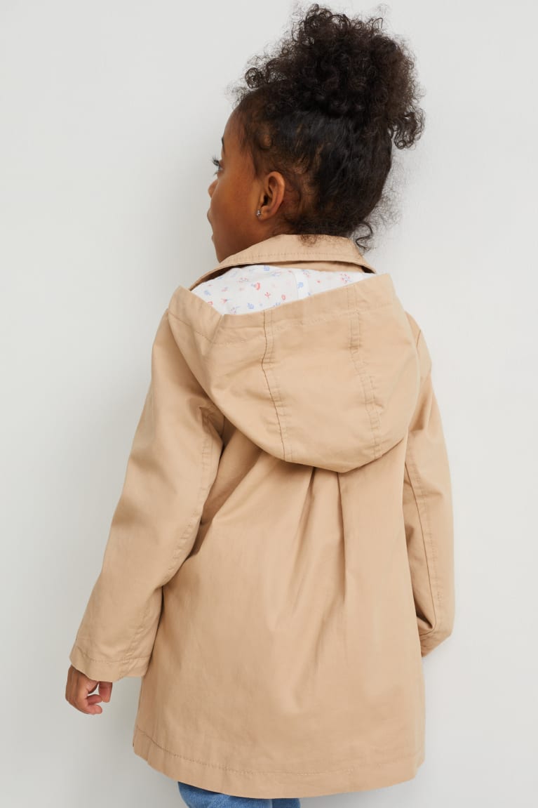 Chaquetas C&A With Hood Beige | OUYZEV-217