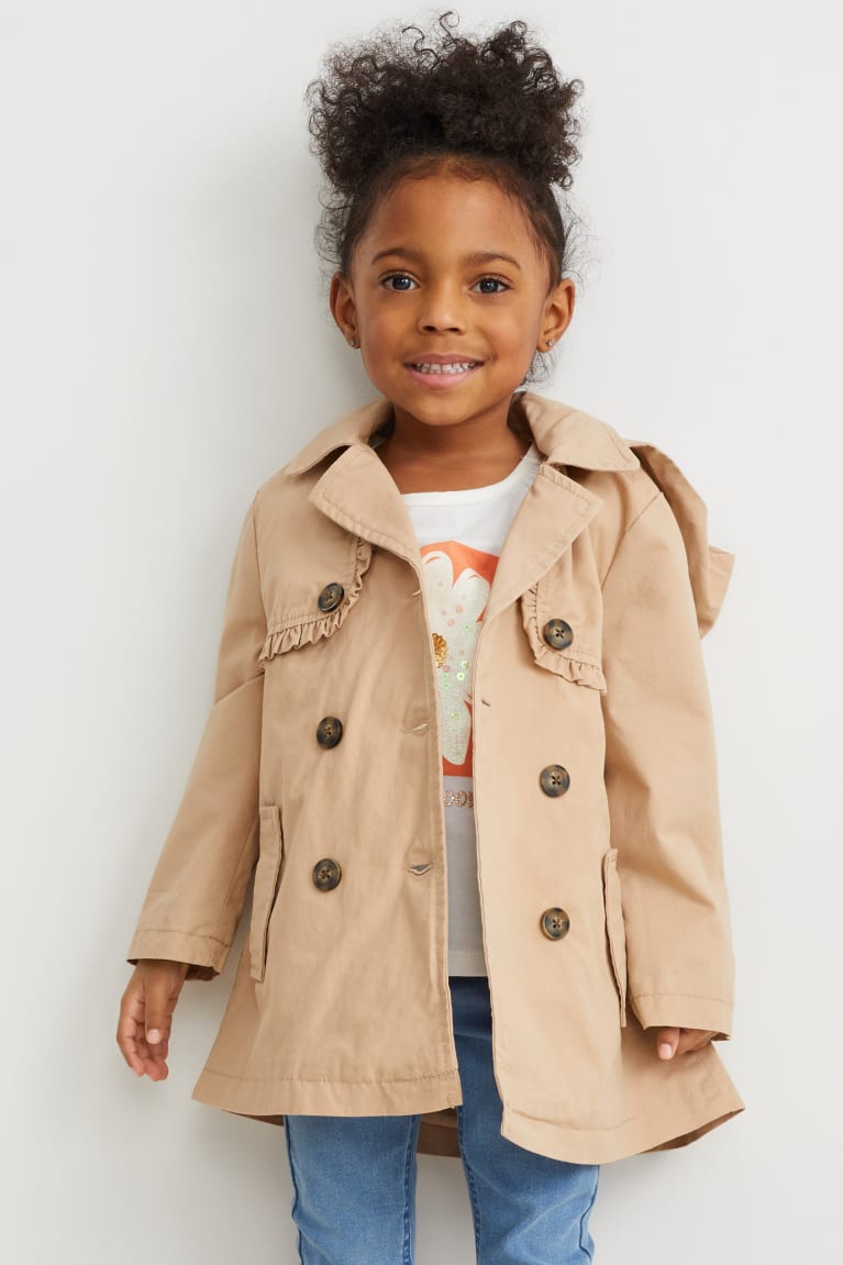 Chaquetas C&A With Hood Beige | OUYZEV-217