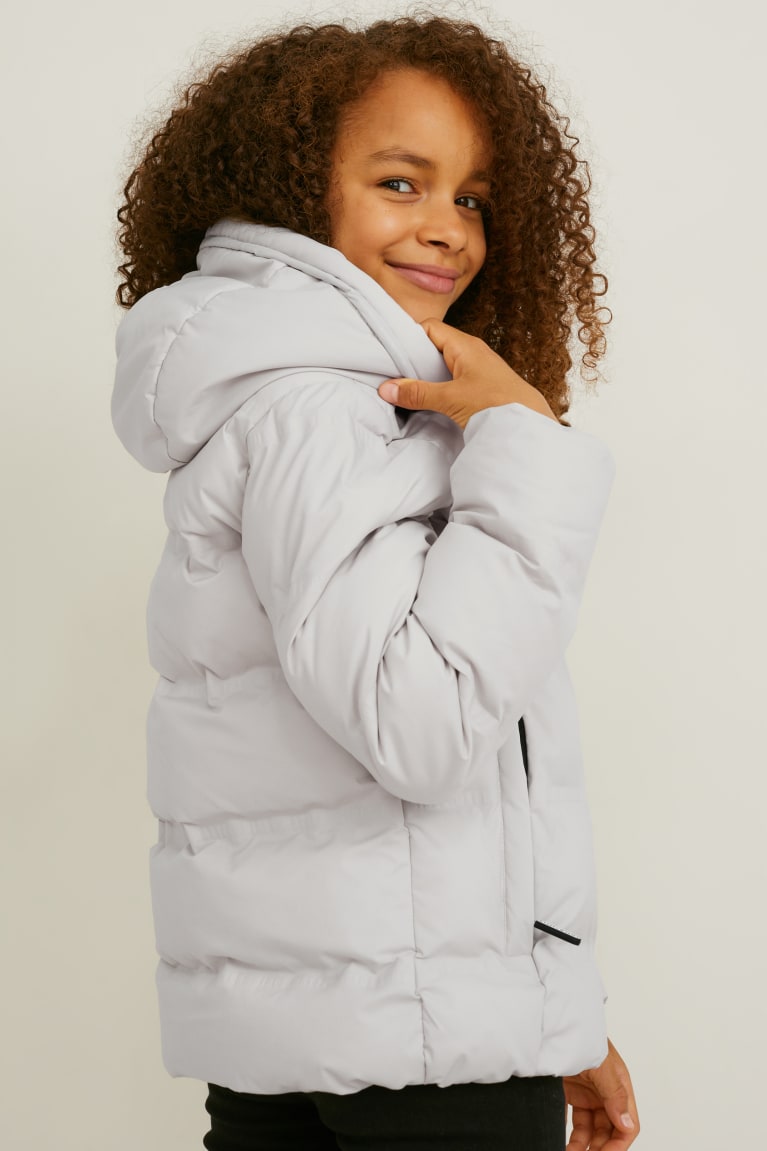 Chaquetas C&A With Hood Creme | JAWURV-129