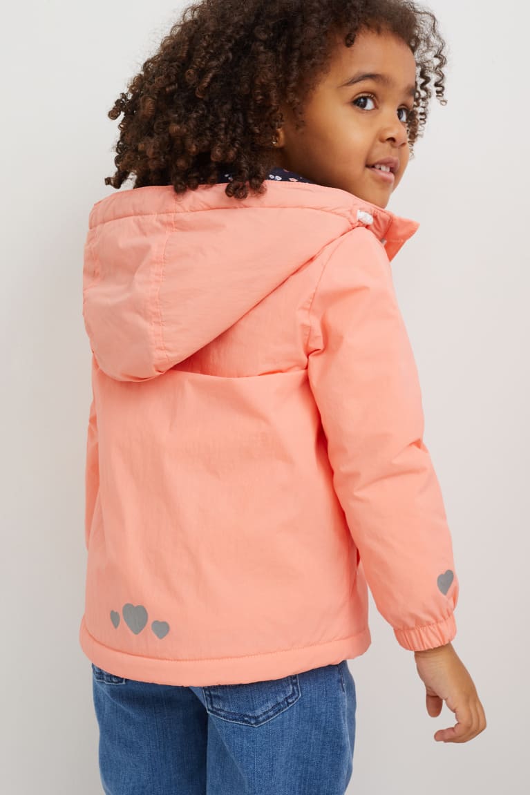 Chaquetas C&A With Hood Recycled Rosas | FDREKV-930