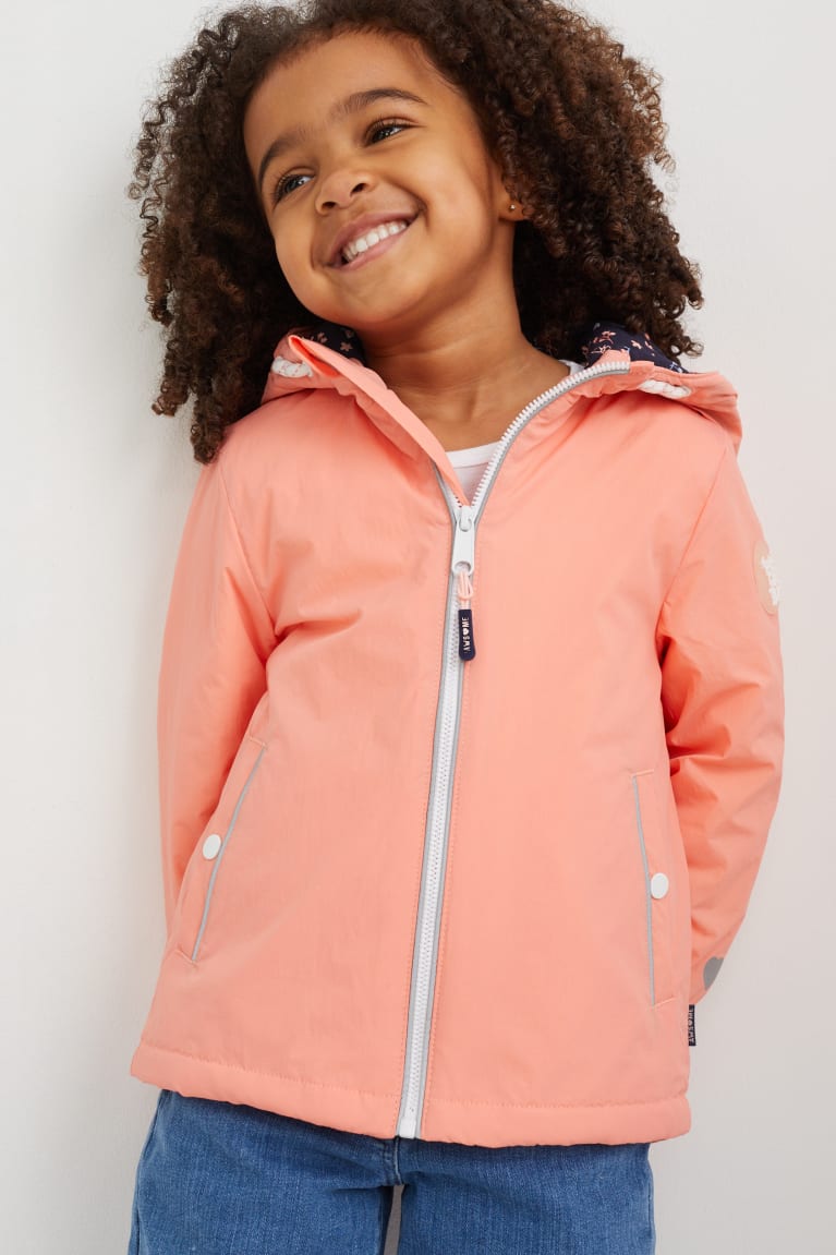 Chaquetas C&A With Hood Recycled Rosas | FDREKV-930