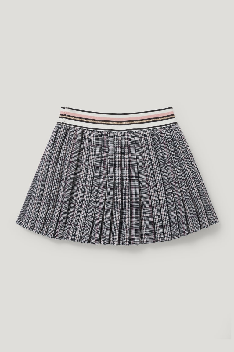 Falda C&A Check Gris | QCVUGW-016