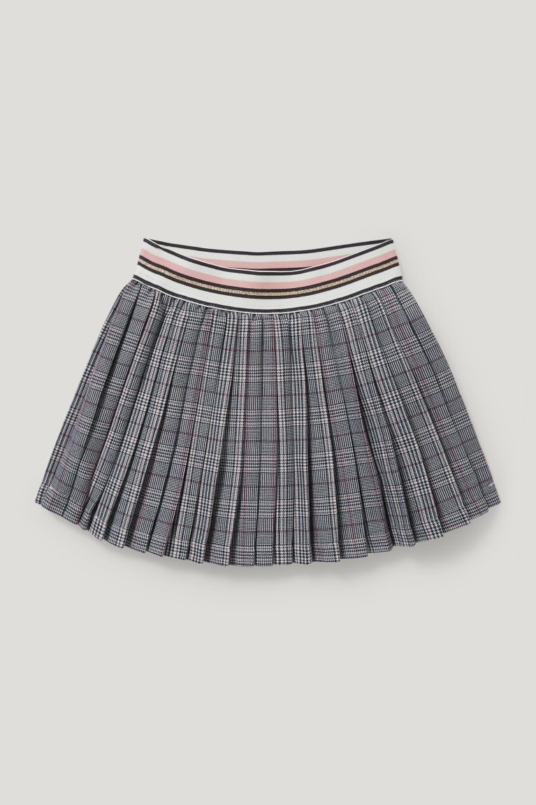 Falda C&A Check Gris | QCVUGW-016