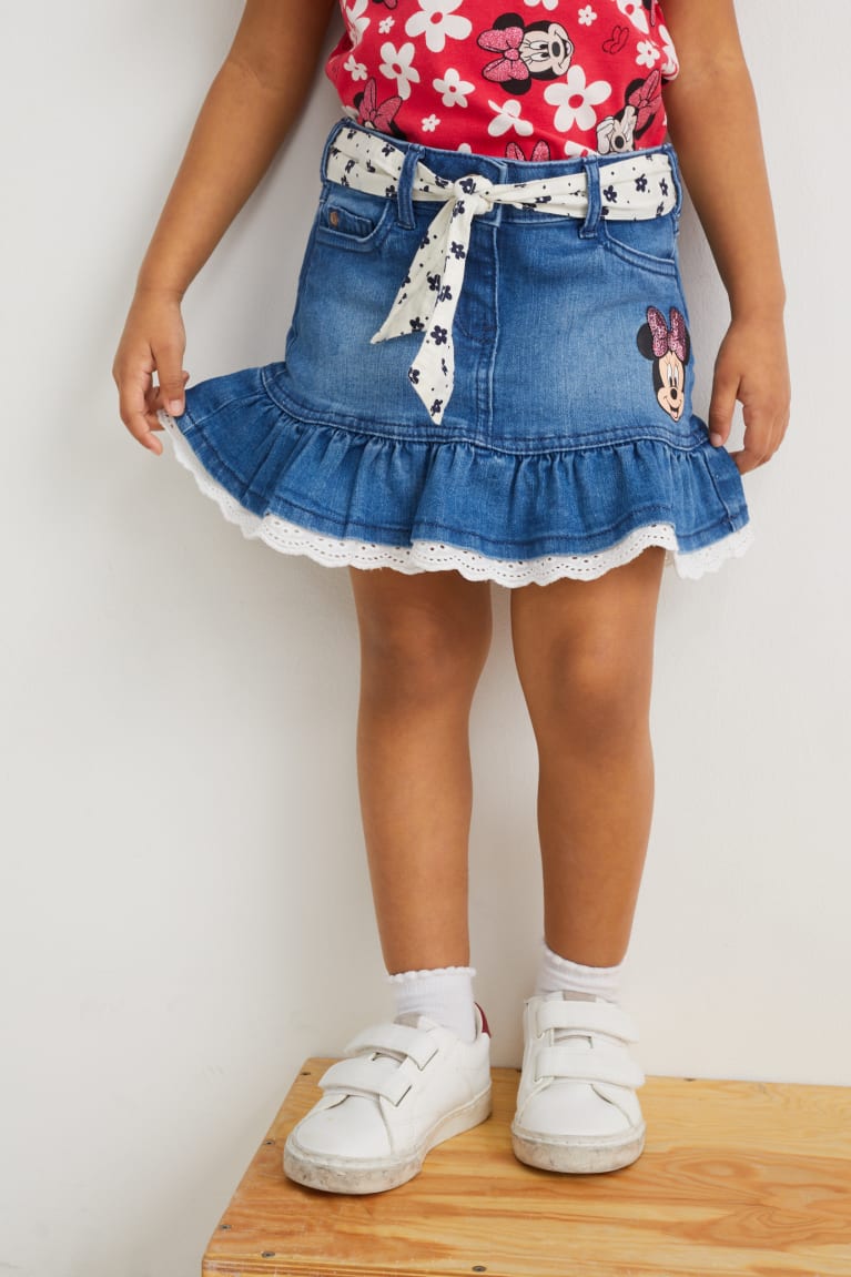 Falda C&A Minnie Mouse Denim Azules | FAJBVT-426