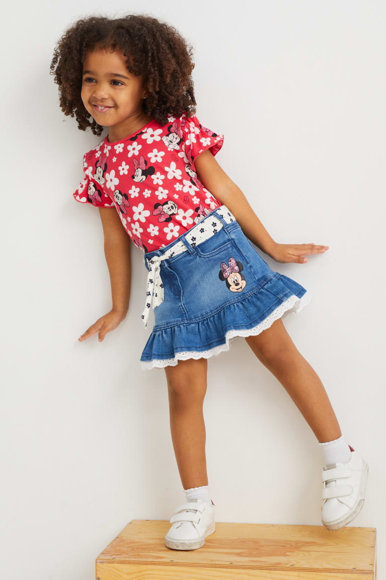 Falda C&A Minnie Mouse Denim Azules | FAJBVT-426