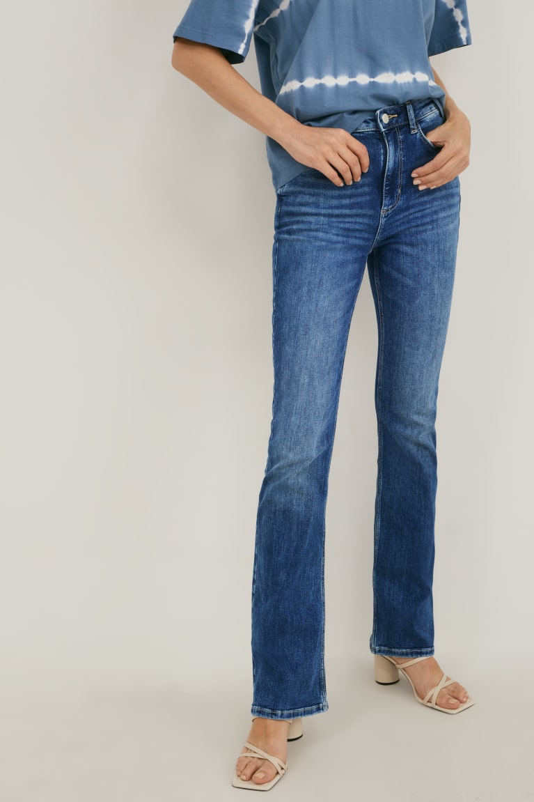 Jeans C&A Bootcut High Cintura Azules | RSNVJM-519