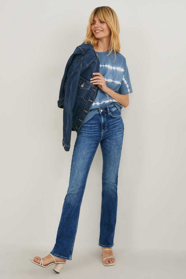 Jeans C&A Bootcut High Cintura Azules | RSNVJM-519