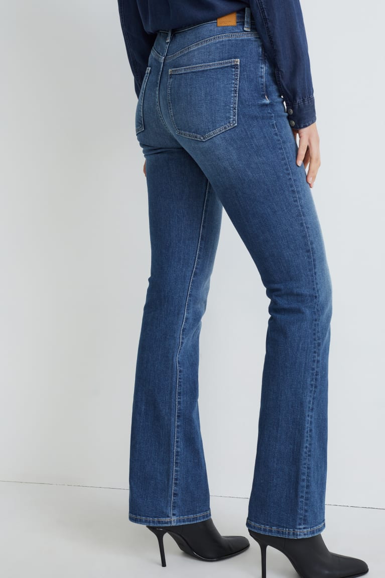 Jeans C&A Bootcut High Cintura Recycled Azules | XADQCW-451