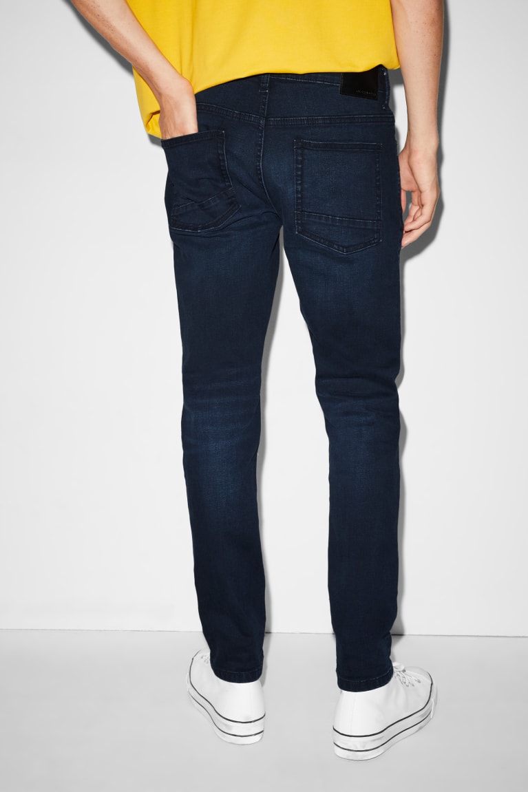 Jeans C&A Clockhouse Flaco Lycra® Azules Azules Oscuro | ZACFDV-984