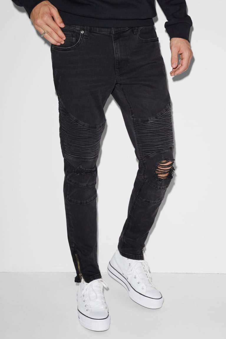 Jeans C&A Clockhouse Flaco Lycra® Negras | XBCMIG-501