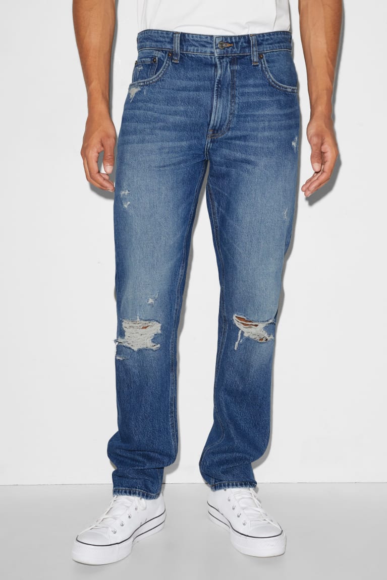 Jeans C&A Clockhouse Regular Recycled Azules | QJKFAM-396