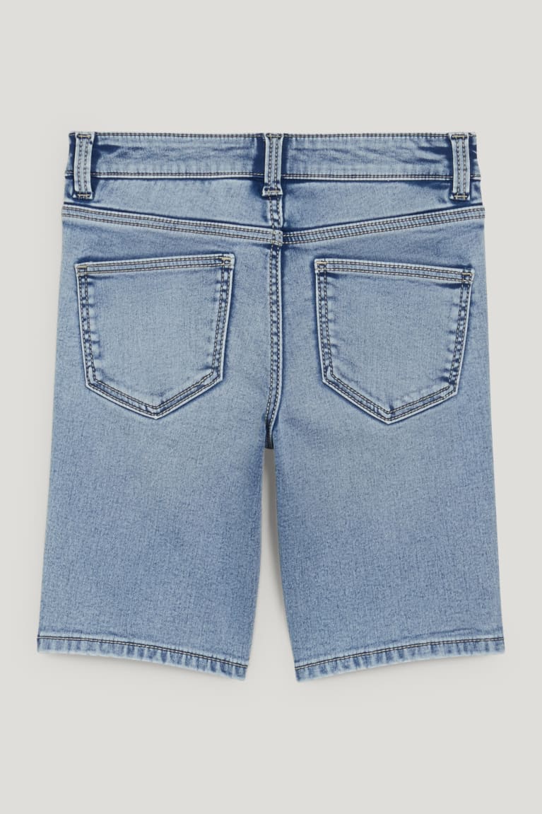 Jeans C&A Denim Bermuda Azules Azules Claro | DAHBVO-510