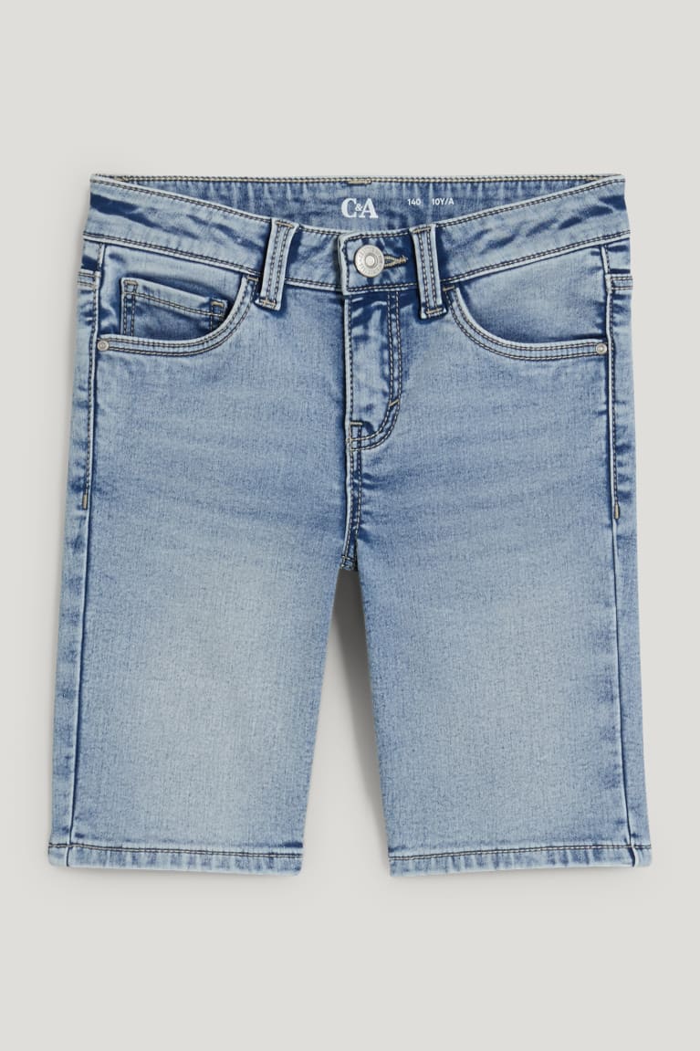 Jeans C&A Denim Bermuda Azules Azules Claro | DAHBVO-510