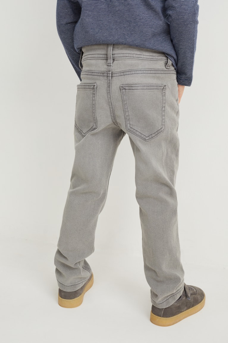 Jeans C&A Directo Azules Gris Claro | CKNTXP-905