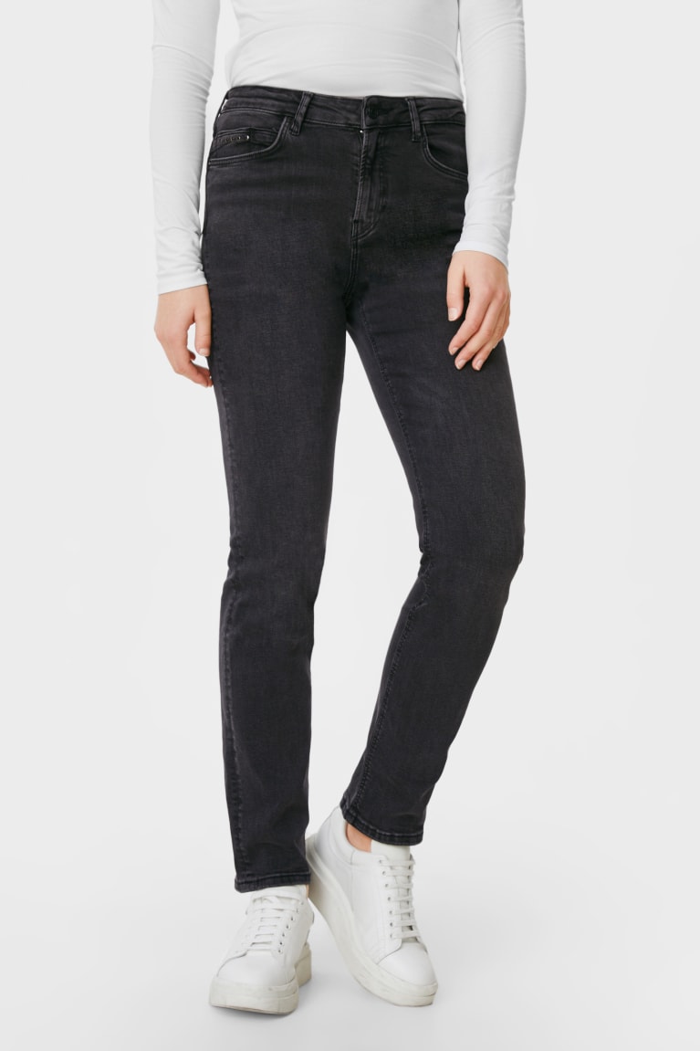 Jeans C&A Directo Azules Gris Oscuro | COAVUS-268