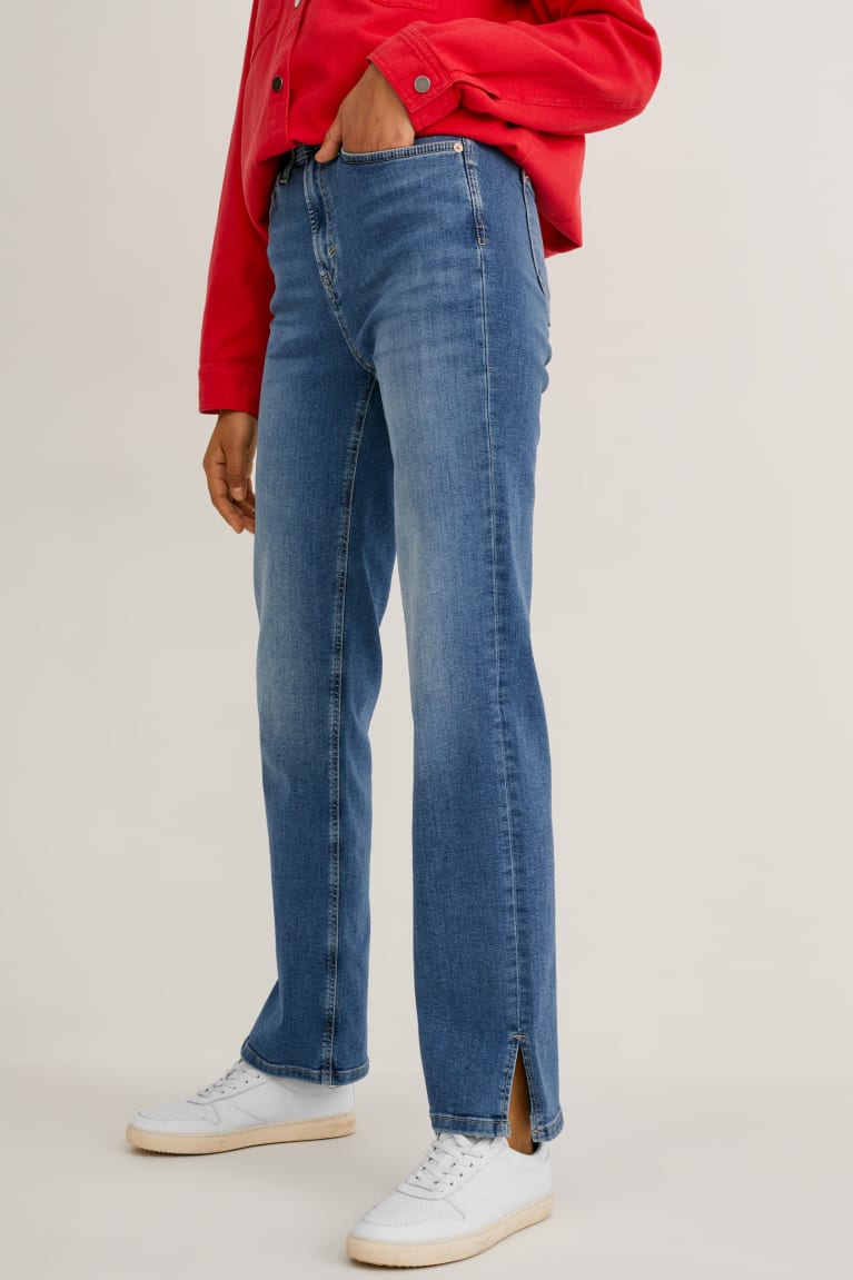 Jeans C&A Directo High Cintura Azules | LJKBZC-235