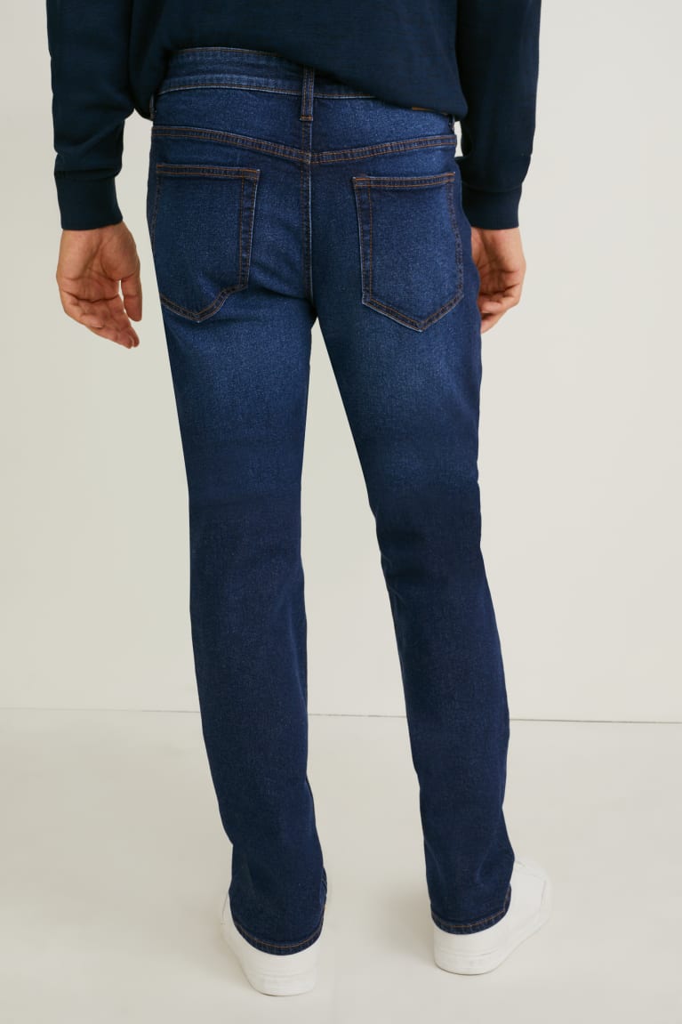 Jeans C&A Directo Lycra® Azules Azules Oscuro | JQESFH-341