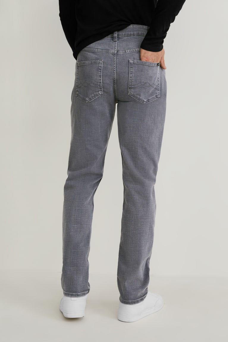 Jeans C&A Directo Lycra® Azules Gris | KOEPWG-468