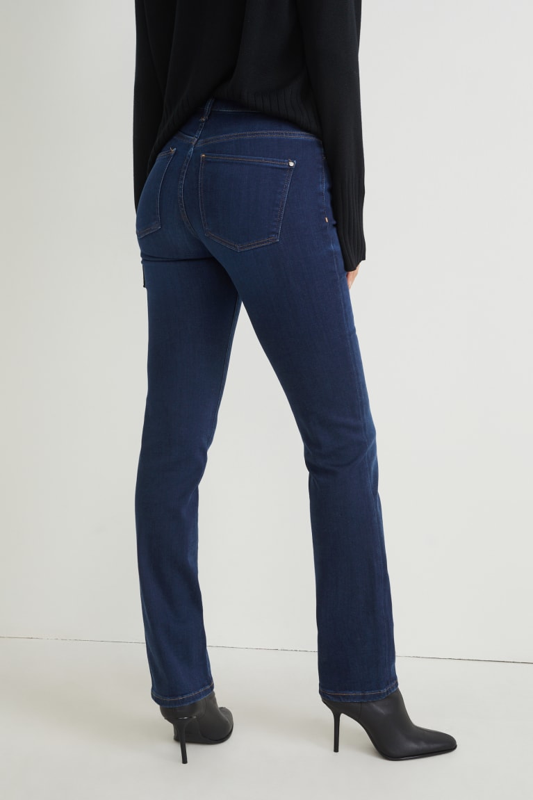 Jeans C&A Directo Mid-rise Cintura Lycra® Azules | TAOBYI-586